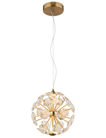 Virina lampada a sospensione metallo color oro  led