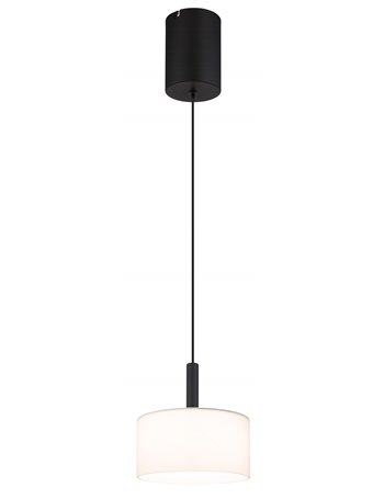 Trenton lampada a sospensione metallo nero satinato  led