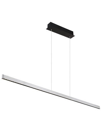Dentsy lampada a sospensione metallo nero satinato  led