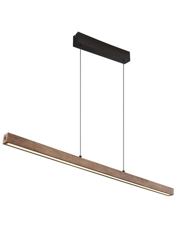 Olivus lampada a sospensione metallo nero satinato  led