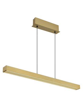 Ethan lampada a sospensione alluminio spazzolato color ottone anticato  led