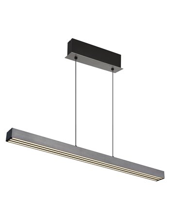 Ethan lampada a sospensione alluminio spazzolato grigio scuro  led