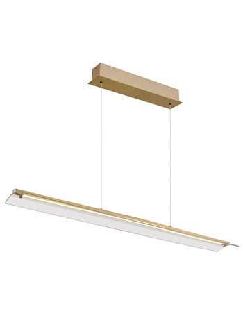 Muriella lampada a sospensione metallo color ottone satinato  led