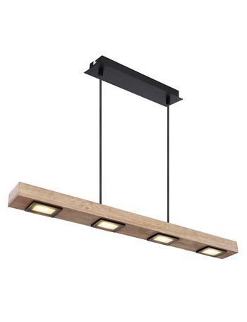 Joya lampada a sospensione metallo nero satinato  6x led