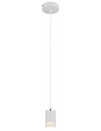 Korben lampada a sospensione metallo bianco satinato  1x gu10