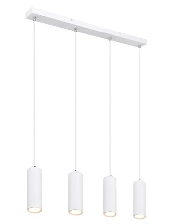 Robby lampada a sospensione metallo bianco  4x gu10
