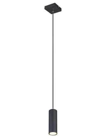 Robby lampada a sospensione metallo nero satinato  1x gu10