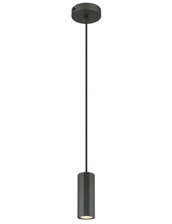 James lampada a sospensione metallo grigio satinato  1x gu10