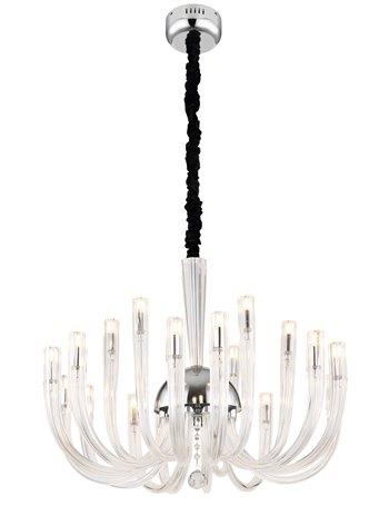 Akko lampada a sospensione metallo cromato  18x g9