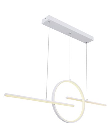 Barral lampada a sospensione metallo bianco  led