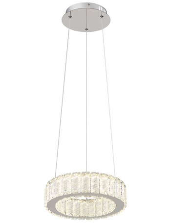 Mucky lampada a sospensione metallo cromato  led