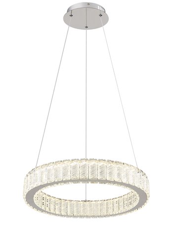 Mucky lampada a sospensione metallo cromato  led