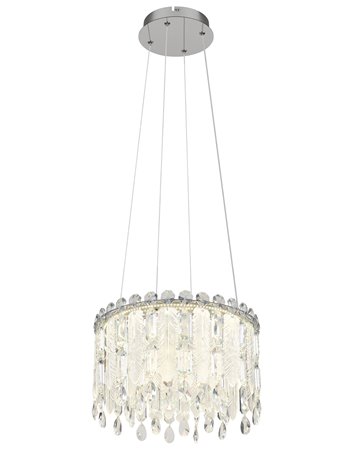 Klunka lampada a sospensione metallo cromato  led