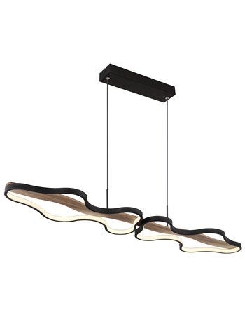 Bezzy lampada a sospensione metallo nero satinato  led