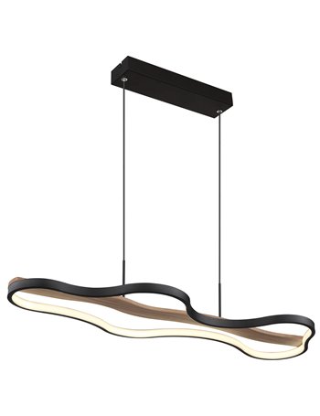 Bezzy lampada a sospensione metallo nero satinato  led