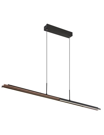 Quito lampada a sospensione metallo nero satinato  led