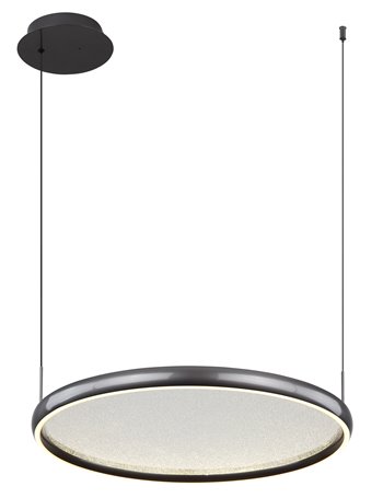 Briggs lampada a sospensione metallo nero satinato  led