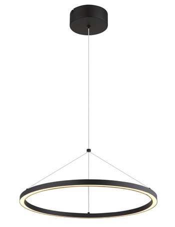 Grenvix lampada a sospensione metallo nero satinato  led