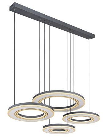 Blasius lampada a sospensione metallo nero  led