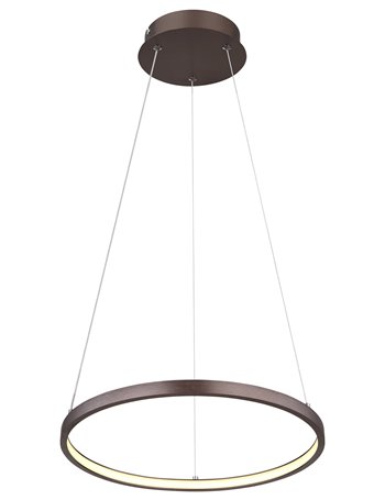 Ralph lampada a sospensione metallo color caffè satinato  led