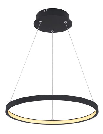 Ralph lampada a sospensione metallo nero satinato  led