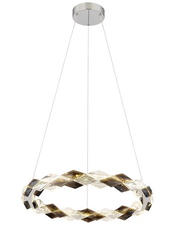 Karilion lampada a sospensione metallo cromato  led