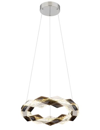 Karilion lampada a sospensione metallo cromato  led