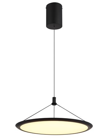 Suna lampada a sospensione metallo nero satinato  led