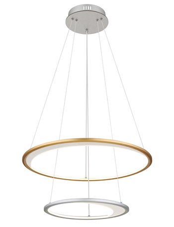 Umbra lampada a sospensione alluminio spazzolato color argento  led