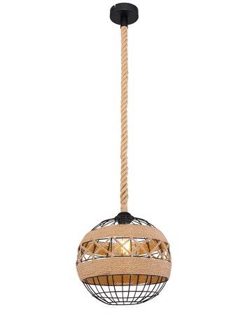 Ulleu lampada a sospensione metallo nero  1x e27
