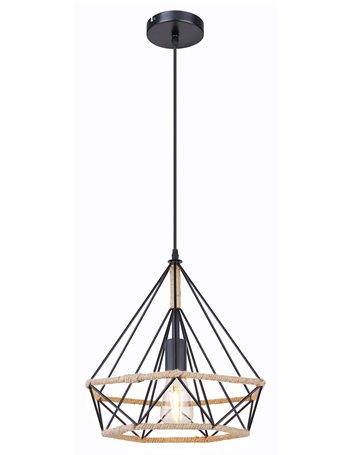 Ulleu lampada a sospensione metallo nero  1x e27