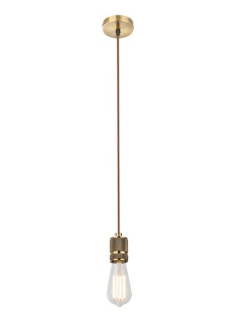 Oliver lampada a sospensione metallo color ottone  1x e27