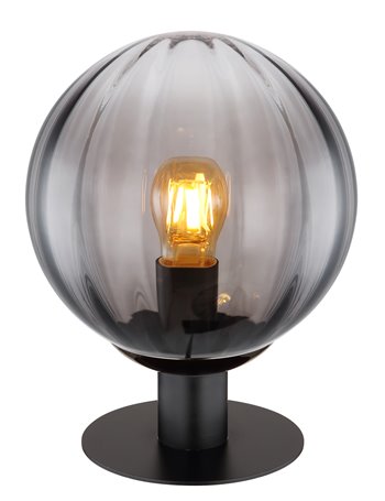 Dallerta lampada da tavolo metallo nero satinato  1x e27