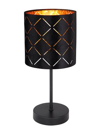 Sunna lampada da tavolo metallo nero  1x e14