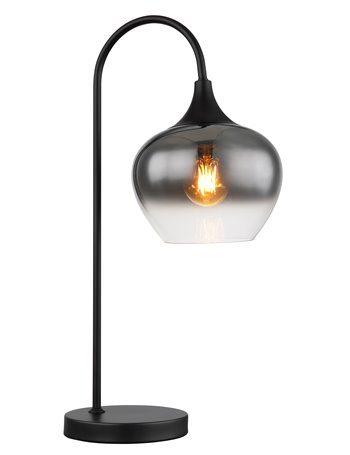 Maxy lampada da tavolo metallo nero satinato  1x e27
