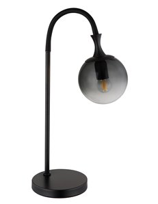 Mattea lampada da tavolo metallo nero satinato  1x e27 led