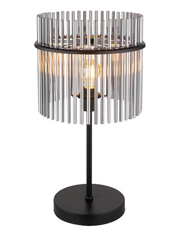 Gorley lampada da tavolo metallo nero satinato  1x e27
