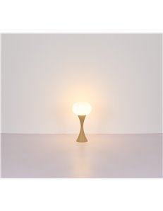 Julsy lampada da tavolo metallo bianco satinato  led