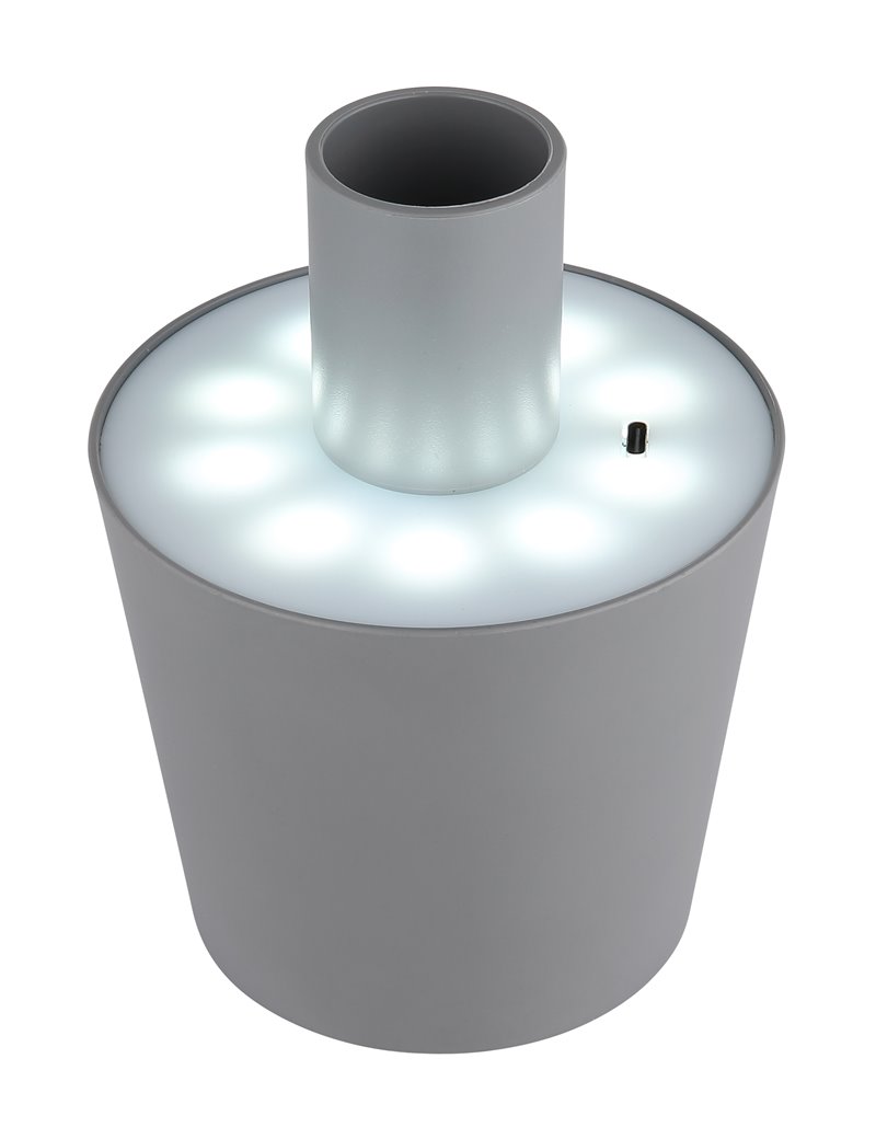 Lunki lampada da tavolo metallo nero satinato  led