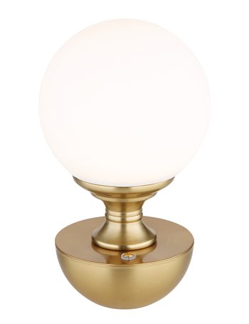 Tabina lampada da tavolo metallo color ottone satinato  led