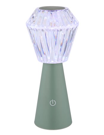 Polimi lampada da tavolo plastica verde satinato  rgbw led