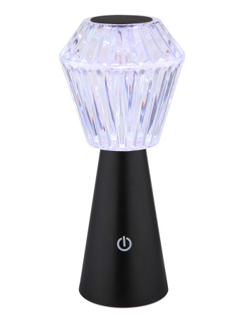 Polimi lampada da tavolo plastica nero satinato  rgbw led