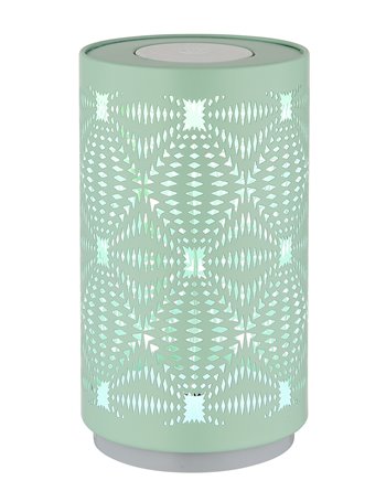 Amiyah lampada da tavolo plastica bianco satinato  led