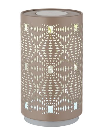 Amiyah lampada da tavolo plastica bianco satinato  led