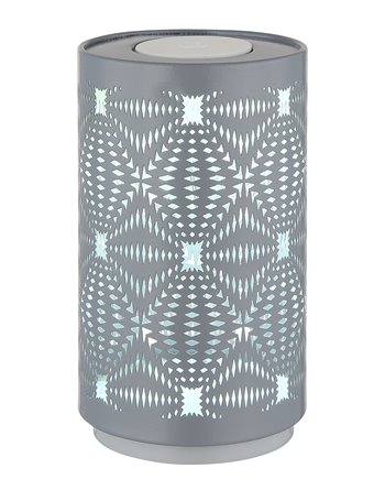 Amiyah lampada da tavolo plastica bianco satinato  led