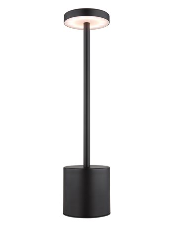 Polina lampada da tavolo metallo nero satinato  led
