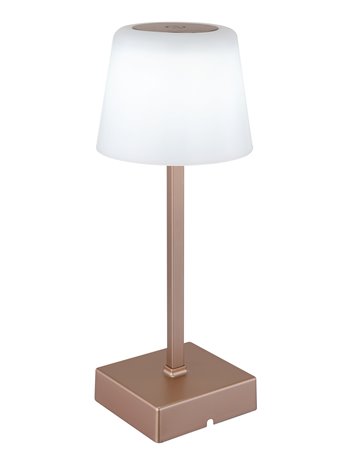 Quirin lampada da tavolo plastica nero satinato  led