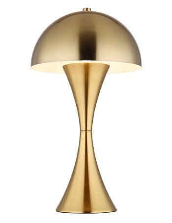 Dima lampada da tavolo metallo color ottone satinato  1x e27
