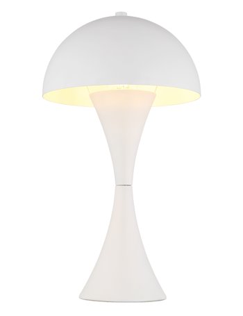 Dima lampada da tavolo metallo bianco satinato  1x e27