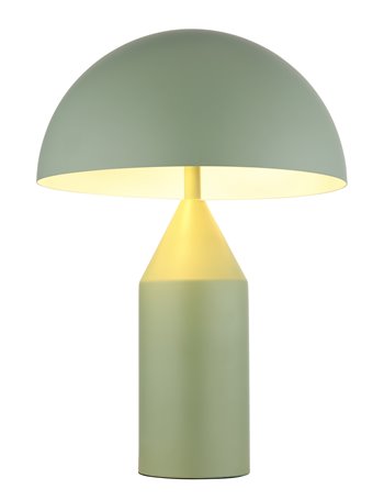 Atoma lampada da tavolo metallo verde pallido satinato  2x e27